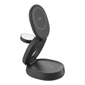 3-in-1 Convertible Magnetic Charging Stand with Qi2 15W, Black, hi-res