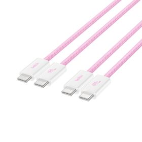 USB-C 至 USB-C 連接線 60W, 粉色的, hi-res