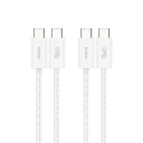 USB-C 至 USB-C 連接線 240W, 白色的, hi-res