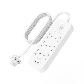 防雷拖板連 USB-C 和 USB-A 連接埠 (6 位連 1 個 USB-C 和 1 個 USB-A), , hi-res