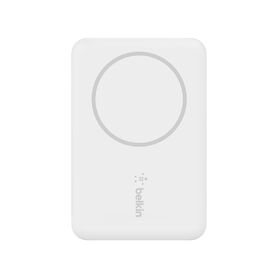 磁力無線行動充電器配支架 2.5K 行動電源  (MagSafe 相容), 白色的, hi-res