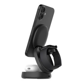 3-in-1 Convertible Magnetic Charging Stand with Qi2 15W, Black, hi-res