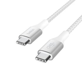 USB-C&reg; 至 USB-C 充電線 240W, 白色的, hi-res