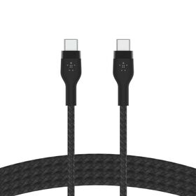 USB-C 至 USB-C 編織連接線, Black, hi-res
