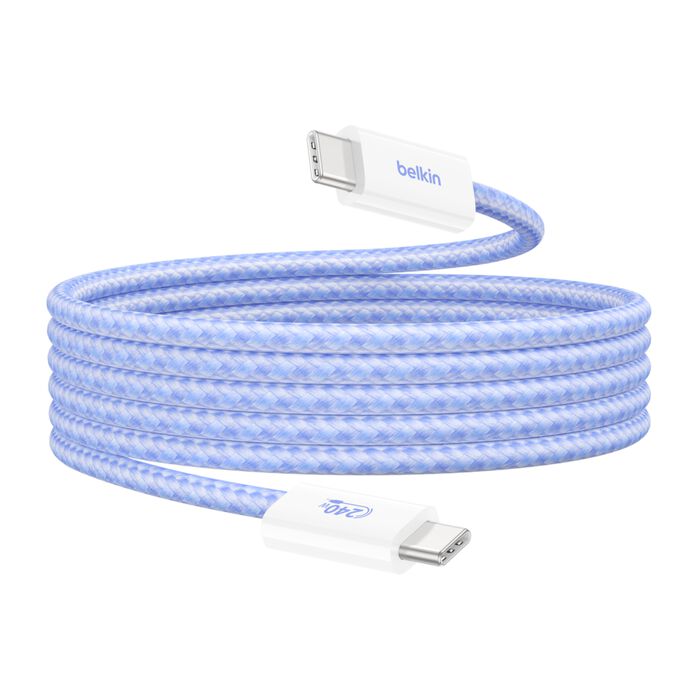 USB-C 至 USB-C 連接線 240W, 藍色的, hi-res