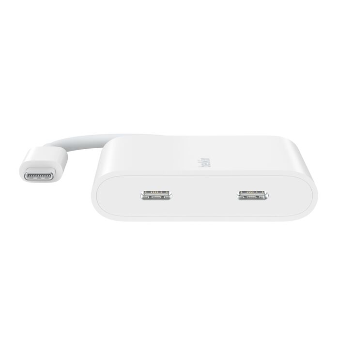 USB-C 資料 + 充電轉接器, 白色的, hi-res