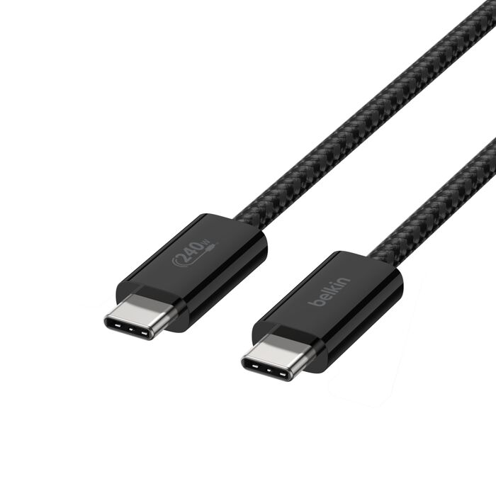 USB-C 至 USB-C 連接線 240W, Black, hi-res