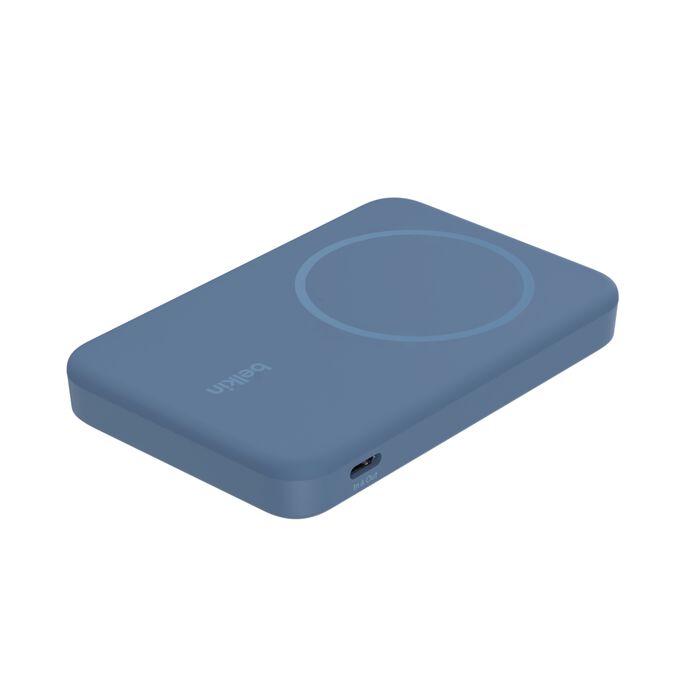 Magnetic Power Bank with Qi2 15W 5K, 藍色的, hi-res