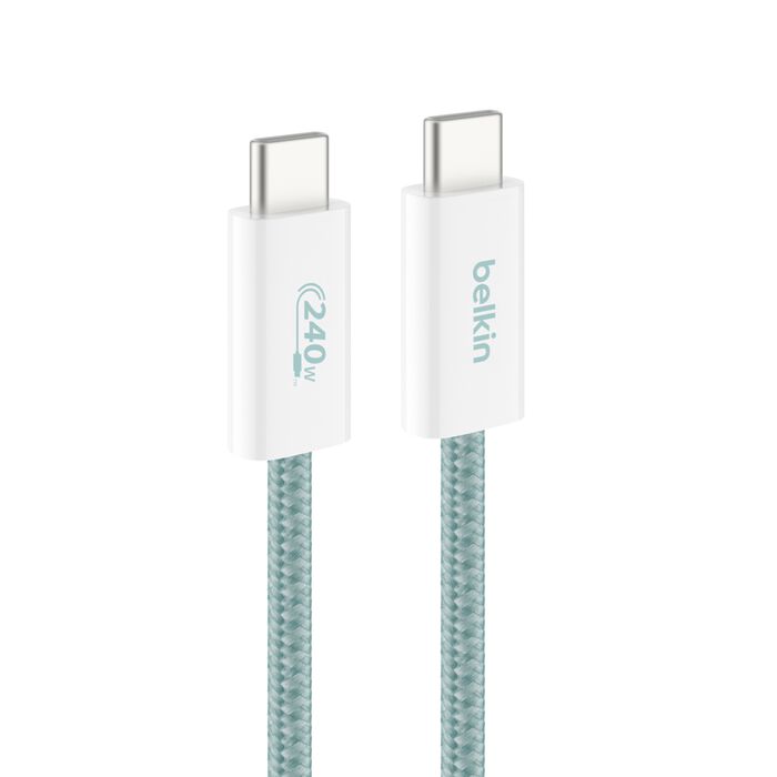 USB-C 至 USB-C 連接線 240W, 绿色, hi-res