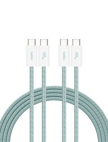 USB-C 至 USB-C 連接線 60W, 绿色, hi-res