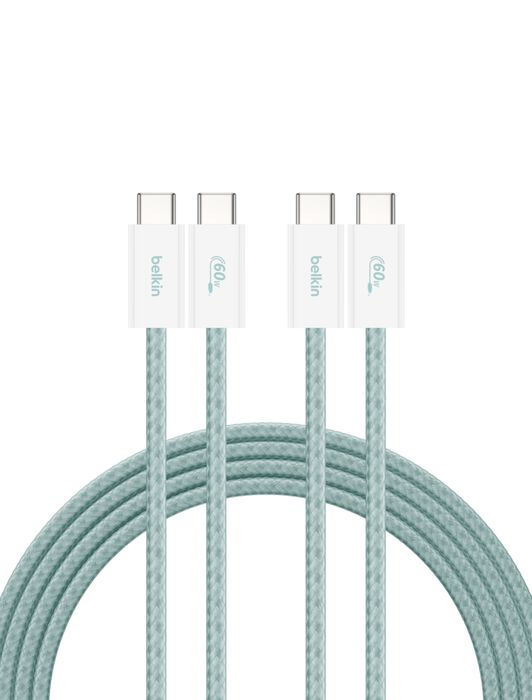 USB-C 至 USB-C 連接線 60W, 绿色, hi-res