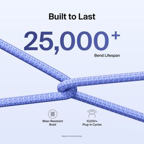 USB-C 至 USB-C 連接線 60W, 藍色的, hi-res