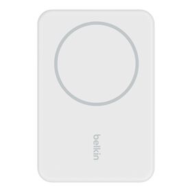 磁力無線行動充電器 5K+支架, 白色的, hi-res