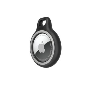 Apple AirTag 反光保護套連鎖匙扣, Black, hi-res