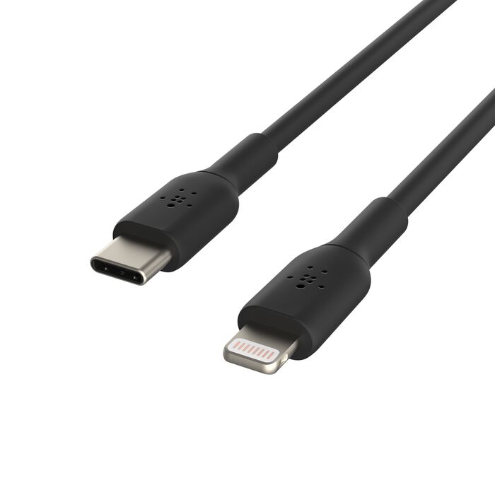 USB-C 至 Lightning 線纜 (1m / 3.3ft, 黑色), Black, hi-res