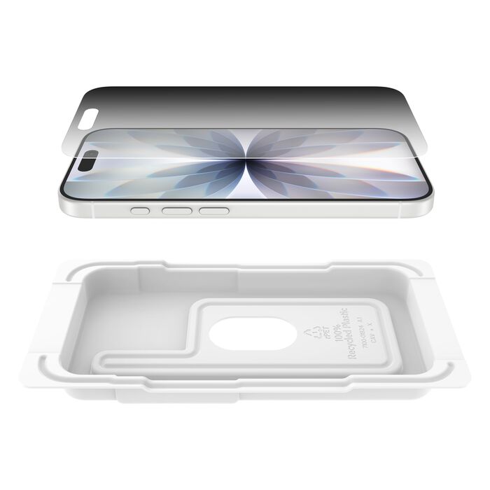 iPhone 17/ iPhone 16 Pro (第 2 代) 專用 InvisiGlass 防窺螢幕保護貼, Clear, hi-res