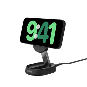 Qi2 15W 折疊式磁吸無線充電座, Black, hi-res