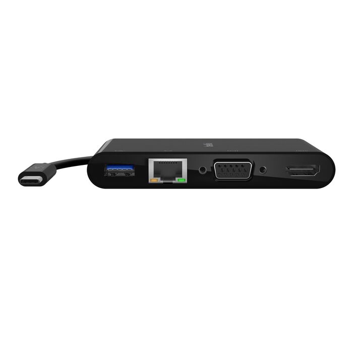 USB-C&reg; 多媒體充電轉接器 (100W), Black, hi-res