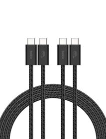 USB-C 至 USB-C 連接線 60W, Black, hi-res