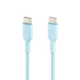 USB-C 至 USB-C 編織充電線纜, 藍色的, hi-res