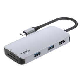 USB-C 5 合 1 多連接埠轉接器/集線器, , hi-res