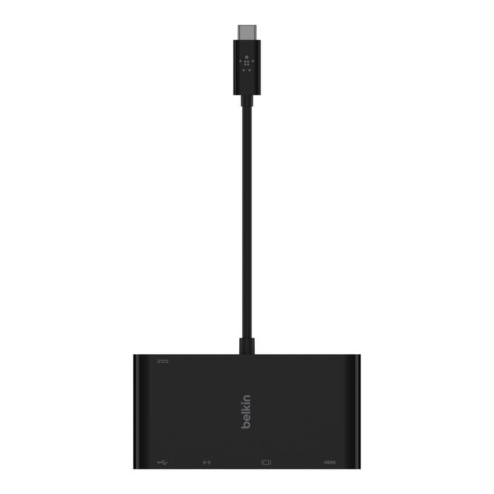 USB-C&reg; 多媒體充電轉接器 (100W), Black, hi-res