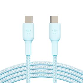 USB-C 至 USB-C 編織充電線纜, 藍色的, hi-res