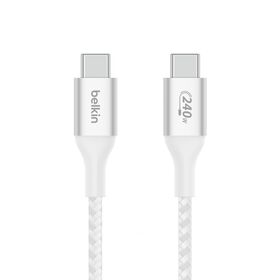 USB-C&reg; 至 USB-C 充電線 240W, 白色的, hi-res