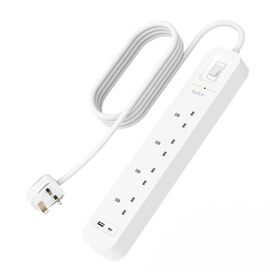 防雷拖板連 USB-C 和 USB-A 連接埠 (4 位連 1 個 USB-C 和 1 個 USB-A), , hi-res