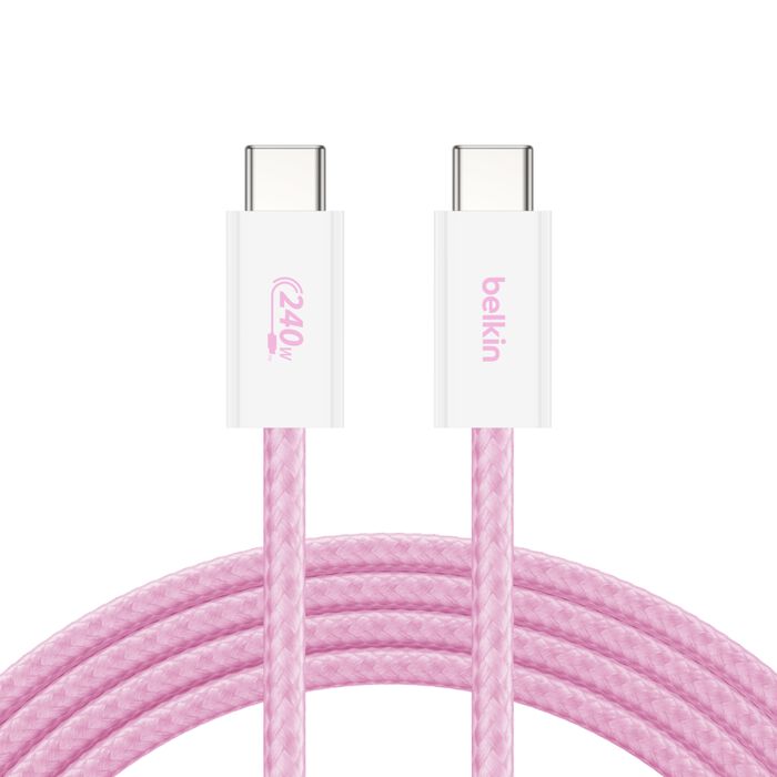 USB-C 至 USB-C 連接線 240W, 粉色的, hi-res