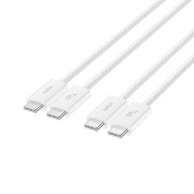 USB-C 至 USB-C 連接線 60W, 白色的, hi-res