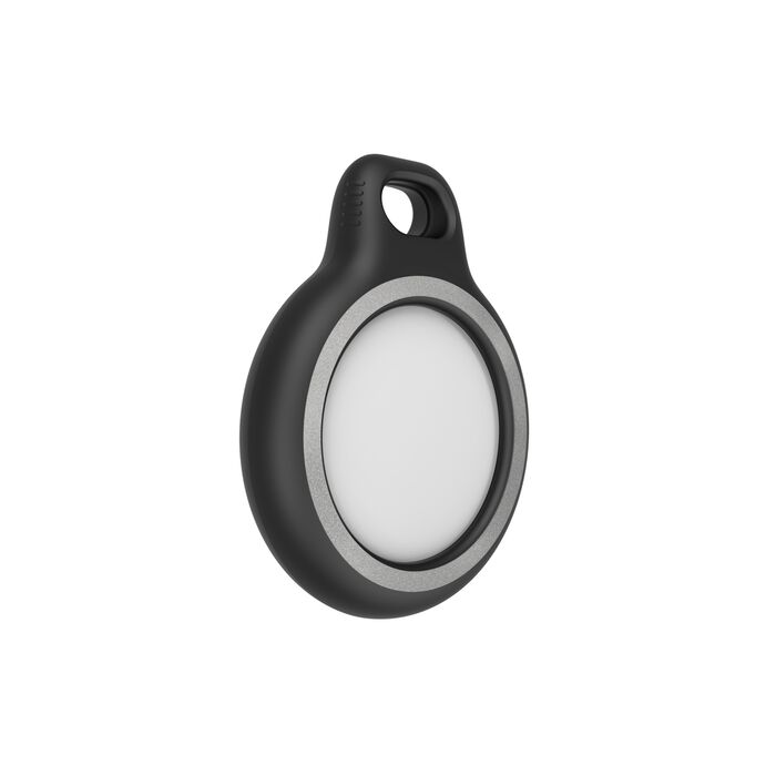 Apple AirTag 反光保護套連鎖匙扣, Black, hi-res