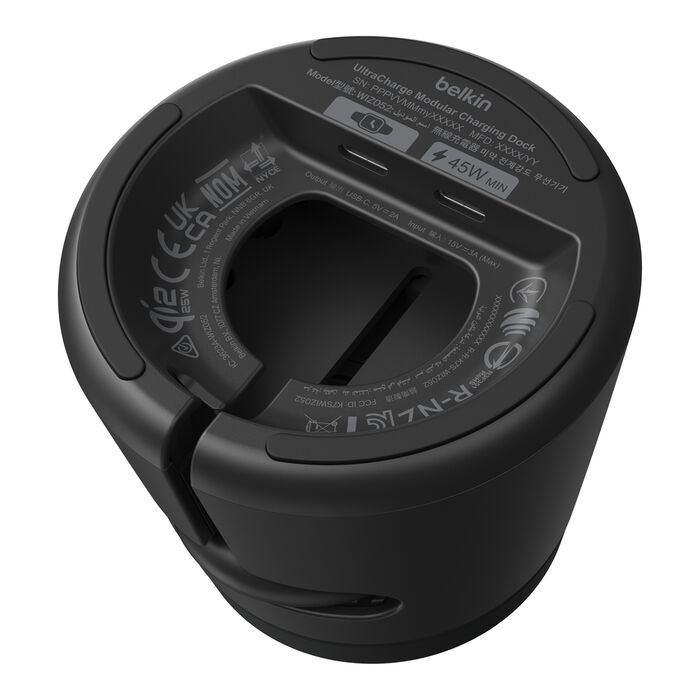 Modular Charging Dock with Qi2 25W, Black, hi-res