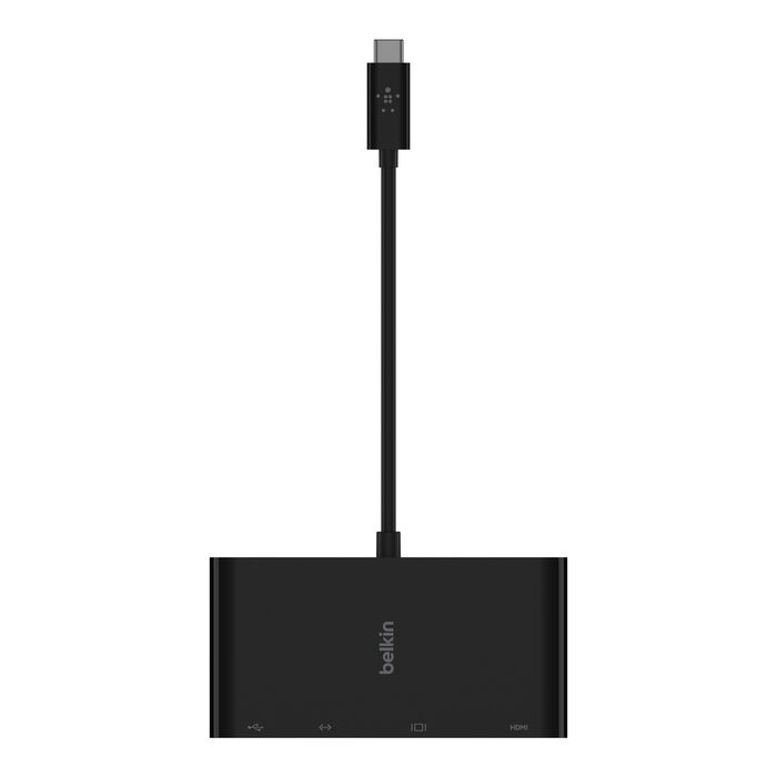 USB-C 多媒體適配器, Black, hi-res
