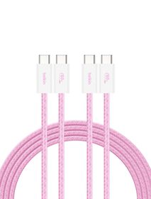 USB-C 至 USB-C 連接線 60W, 粉色的, hi-res