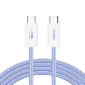 USB-C 至 USB-C 連接線 240W, 藍色的, hi-res