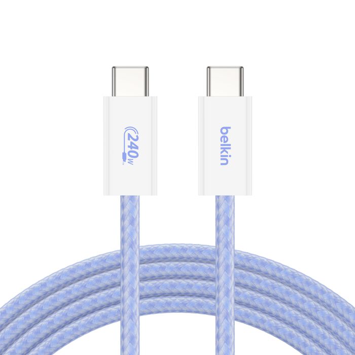 USB-C 至 USB-C 連接線 240W, 藍色的, hi-res