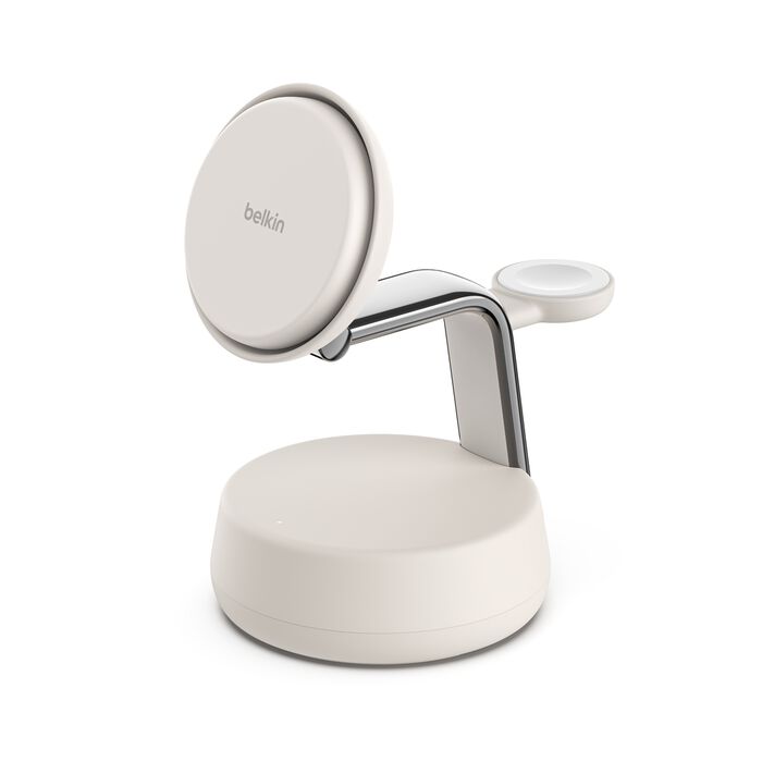 Qi2 3 合 1 磁吸充電座 25W, Sand, hi-res