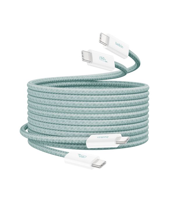 USB-C 至 USB-C 連接線 60W, 绿色, hi-res