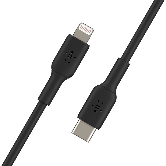 USB-C 至 Lightning 線纜 (1m / 3.3ft, 黑色), Black, hi-res