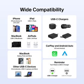 USB-C 至 USB-C 連接線 60W, 藍色的, hi-res