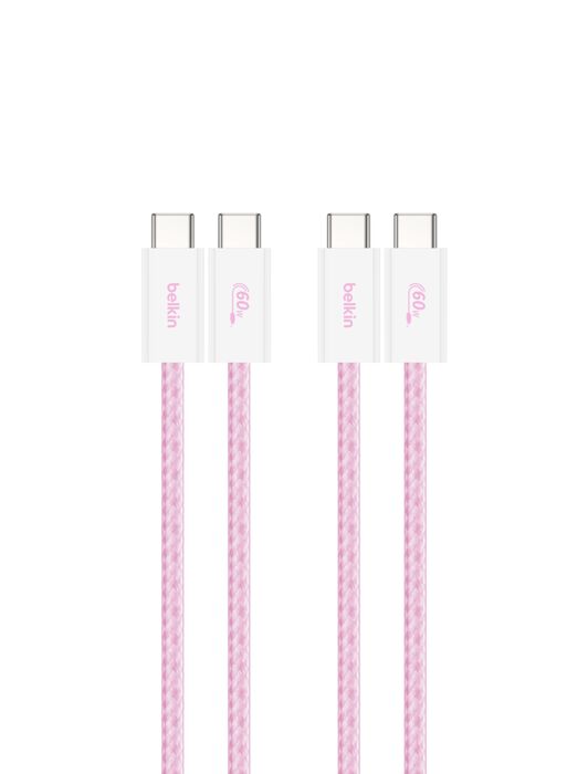 USB-C 至 USB-C 連接線 60W, 粉色的, hi-res