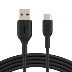 USB-A 至 USB-C 線纜, Black, hi-res
