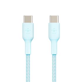 USB-C 至 USB-C 編織充電線纜, 藍色的, hi-res