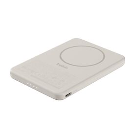 纖薄磁吸行動電源 5K, Sand, hi-res