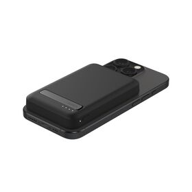 5000 mAh Qi2 磁吸無線充電行動電源, Black, hi-res