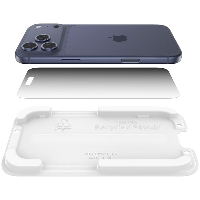 InvisiGlass Privacy Filter Screen Protector for iPhone 17 Pro Max, , hi-res