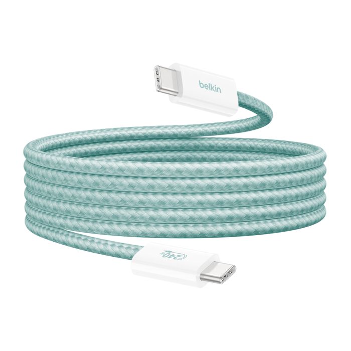 USB-C 至 USB-C 連接線 240W, 绿色, hi-res