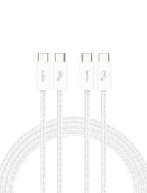 USB-C 至 USB-C 連接線 60W, 白色的, hi-res