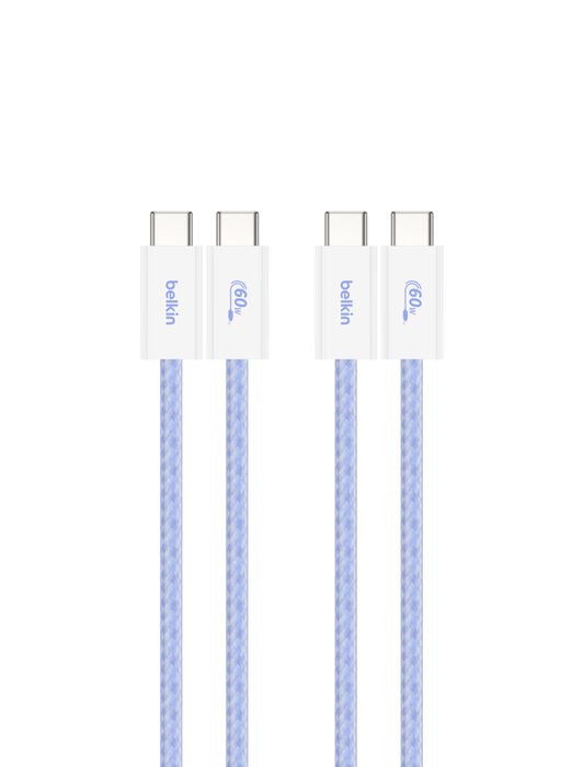 USB-C 至 USB-C 連接線 60W, 藍色的, hi-res